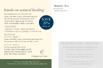 Chiropractor & Massage Therapy Jumbo Postcard