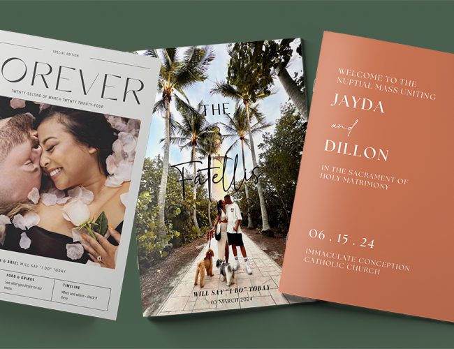 wedding program